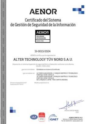 ISO IEC 27001 2022 España 2027