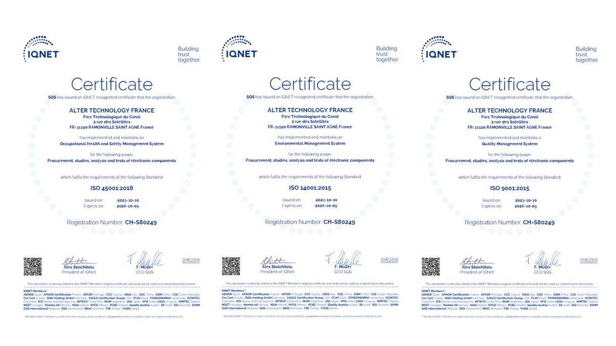 ATN France 9001 14001 45001 SQS 2026
