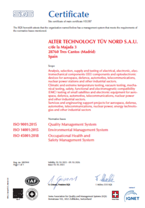 9001 14001 45001 Tres Cantos SQS 2026