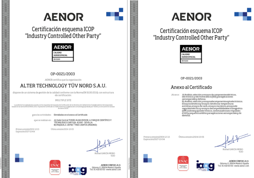 EN 91000 España 2027